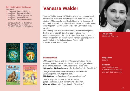Lesungen und Veranstaltungen - Loewe Verlag
