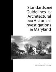 Standards and Guidelines for Architectural and Historical - Maryland ...