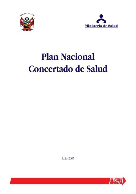 Plan Nacional Concertado de Salud - Bvs.minsa.gob.pe - Ministerio ...