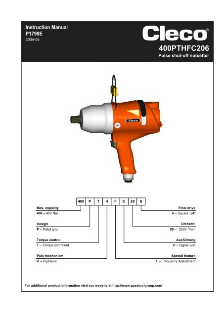 400PTHFC206 - Apex Tool Group