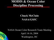 MODIS Terra/Aqua - Ocean Color - NASA