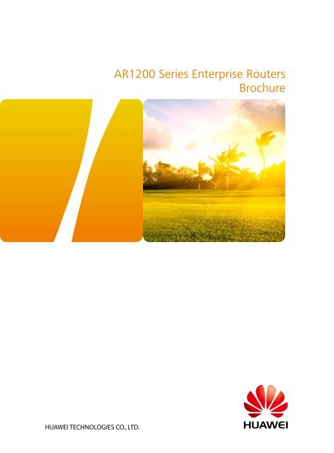 AR1200 Series Enterprise Routers Brochure - Huawei