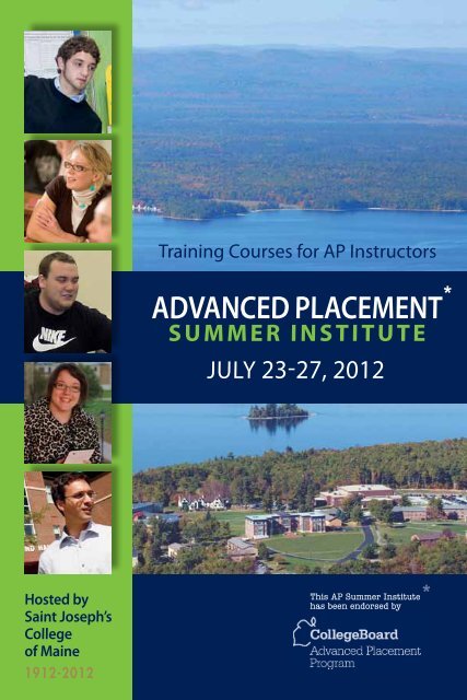 Training Courses for AP Instructors - Saint Joseph's College of Maine