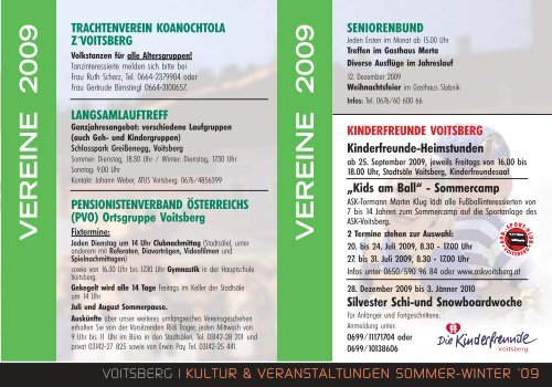 Kulturkalender 2009-Kopie - Voitsberg