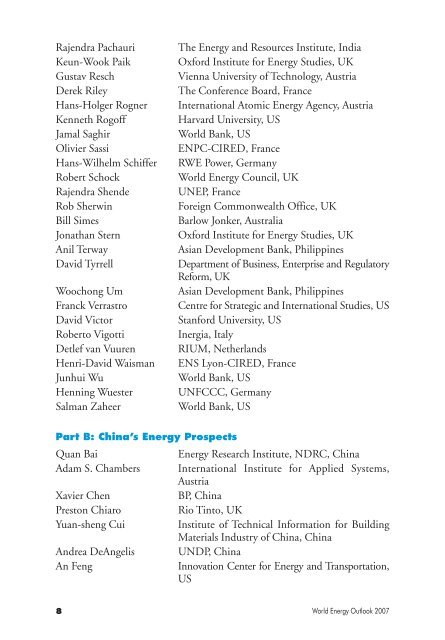 World Energy Outlook 2007