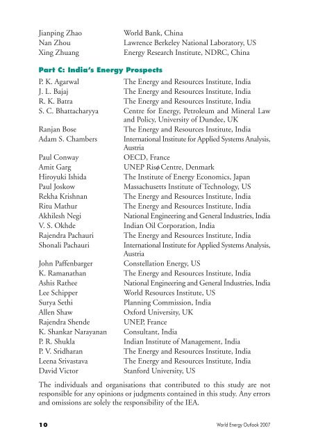 World Energy Outlook 2007