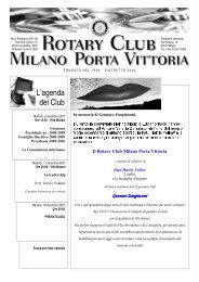 Notiziario n. 14 - Rotary Milano Porta Vittoria