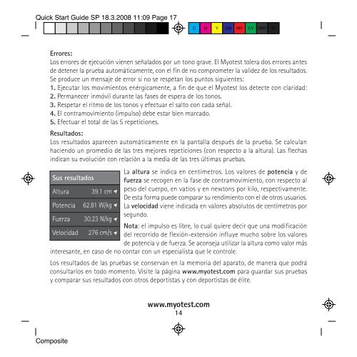 Quick Start Guide SP - myotest