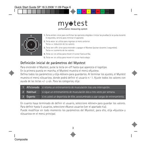 Quick Start Guide SP - myotest