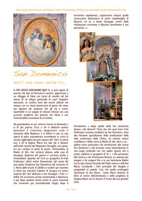 San Domenico - Movimento Domenicano del Rosario