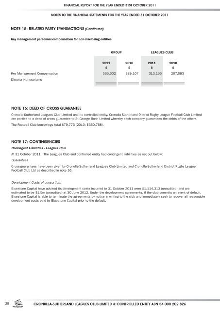 Financial Report Yr Ending 3.. - SHARKIES | Cronulla Sutherland ...