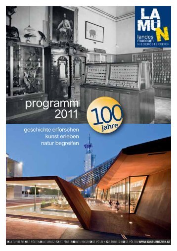 programm 2011 - Landesmuseum NiederÃ¶sterreich