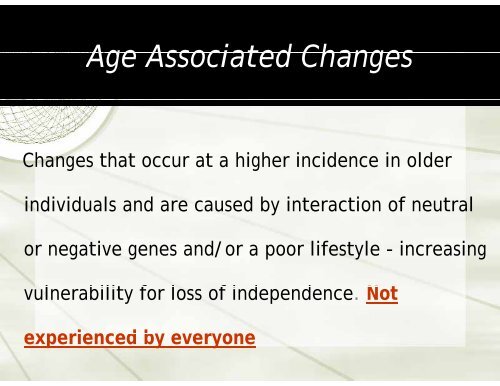 Normal AGING