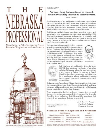 BOE 0410.indd - Nebraska Board of Engineers and Architects