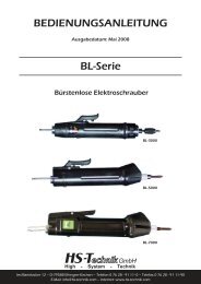 Download Bedienungsanleitung (PDF) - HS-Technik