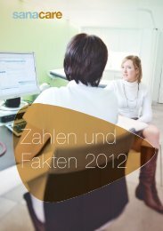 Zahlen und Fakten 2012 - Sanacare