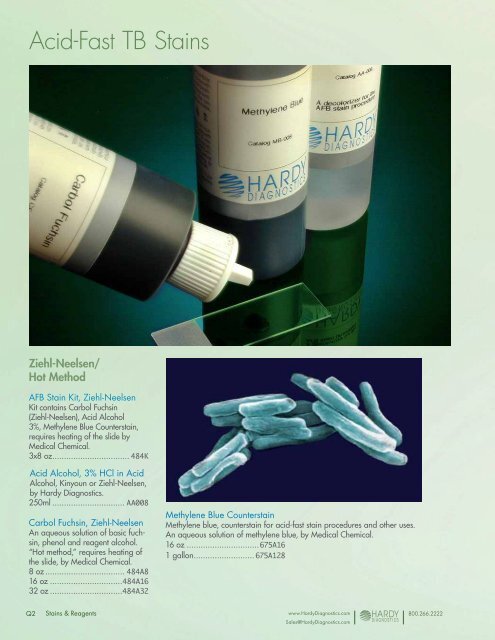 Stains & Reagents - by Hardy Diagnostics