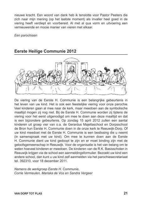 Informatieblad van De Goede Herder Reeuwijk december 2011 ...