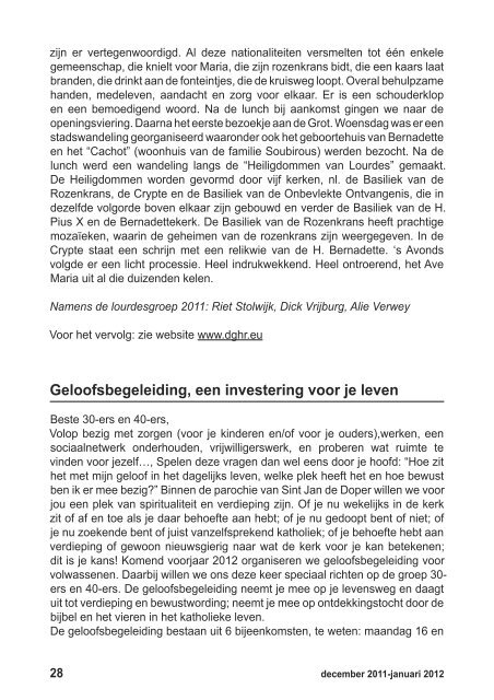 Informatieblad van De Goede Herder Reeuwijk december 2011 ...