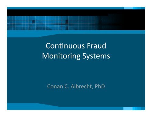 Continuous Fraud Monitoring