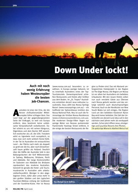 Down Under lockt! - Auswandern