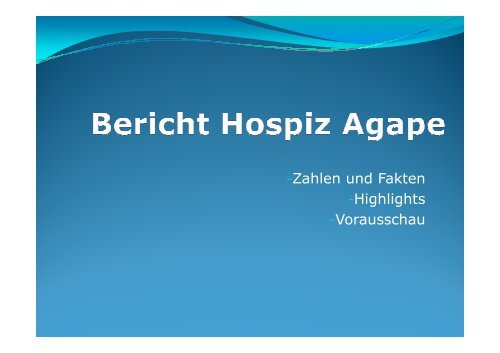 Expertenstandards in der Pflege - Hospiz Agape