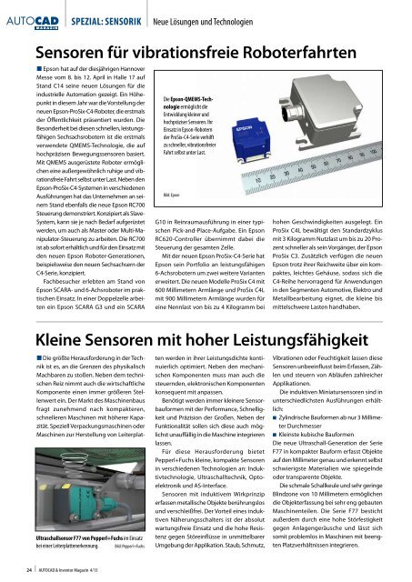 Leseprobe AUTOCAD & Inventor Magazin 2013/04