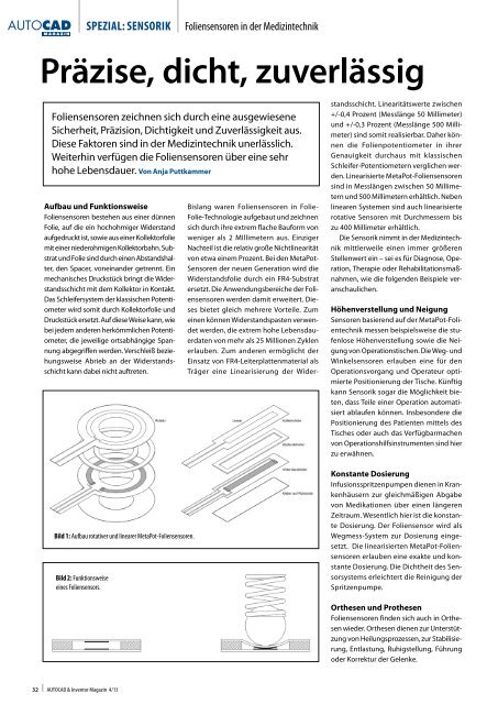 Leseprobe AUTOCAD & Inventor Magazin 2013/04