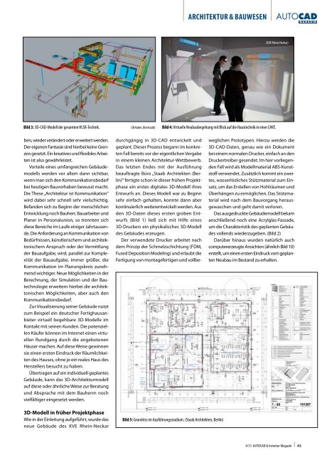 Leseprobe AUTOCAD & Inventor Magazin 2013/04