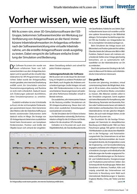 Leseprobe AUTOCAD & Inventor Magazin 2013/04