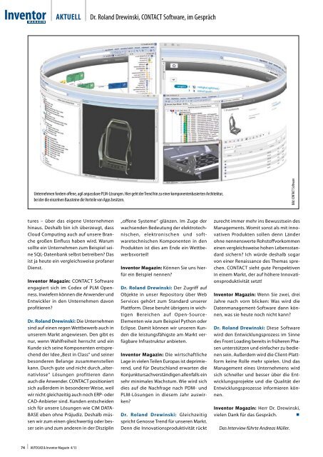 Leseprobe AUTOCAD & Inventor Magazin 2013/04