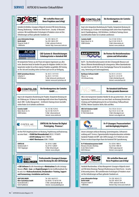 Leseprobe AUTOCAD & Inventor Magazin 2013/04