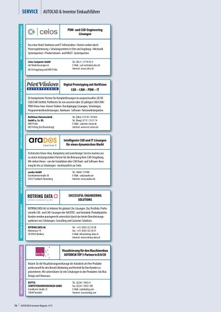 Leseprobe AUTOCAD & Inventor Magazin 2013/04