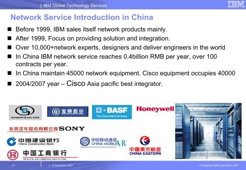 IBM China Services Capability