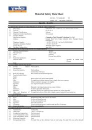 Material Safety Data Sheet