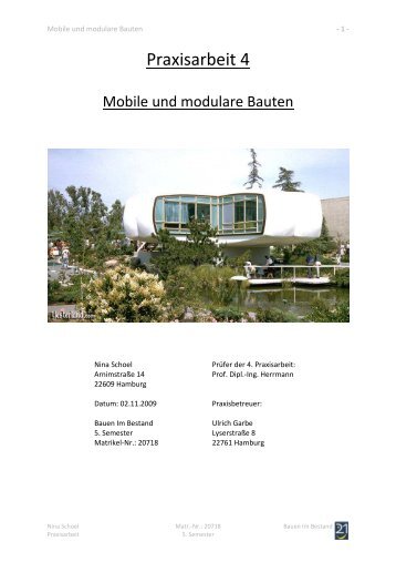 Mobile und modulare Bauten