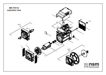 MR-TR112 exploded view - NSM Generators