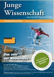 2008: Das Jahr der Mathematik - Junge Wissenschaft