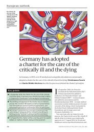 Germany has adopted a charter for the care of the critically ill and ...