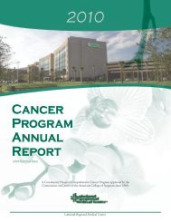 Cancer Program Annual Report - Lakeland Regional Medical Center