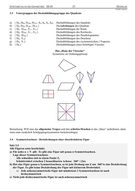 Einfuhrung In Die Geomet