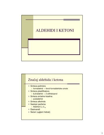 ALDEHIDI I KETONI