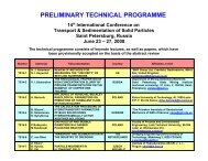 PRELIMINARY TECHNICAL PROGRAMME