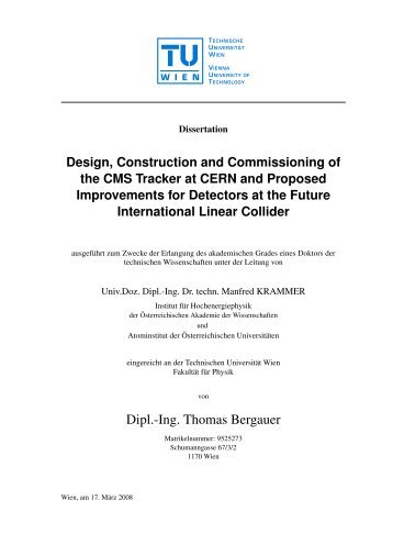 Design, Construction and Commissioning of the CMS ... - HEPHY