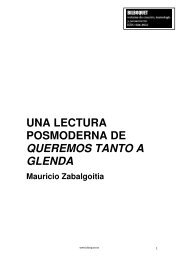 UNA LECTURA POSMODERNA DE QUEREMOS TANTO A GLENDA