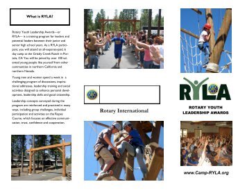 Tri-fold RYLA Color Brochure