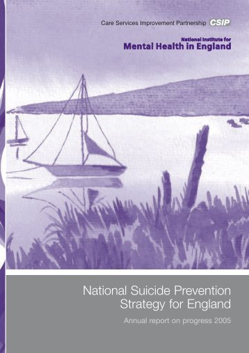 National Suicide Prevention Strategy for England - Nacro