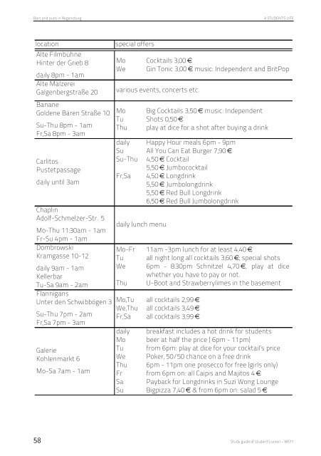 Study Guide - Hochschule Regensburg