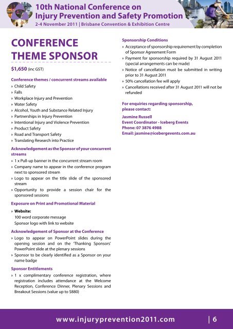 View the Sponsorship Opportunities Brochure PDF