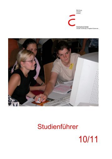 Studienfuehrer 10 10 2010 - Hochschule Anhalt